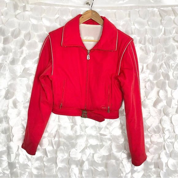 Bogner Jackets & Coats Vintage 8s Bogner Womans Cherry Red Cropped